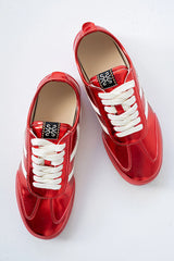Polly Sneakers In Metallic Red - Final Sale