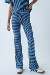 Jannet Striped Pants in Navy - FINAL SALE