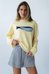 Brady Knit Sweater in Butter Yellow