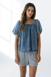Nora Denim Blouse - FINAL SALE