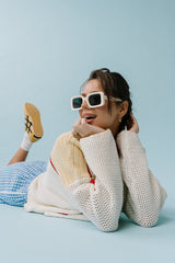 Halle Embroidered Sweater - Final Sale