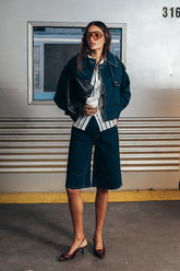 Alden Bermuda Shorts in Dark Wash - FINAL SALE