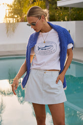 Jeremy Striped Skort in Blue - FINAL SALE