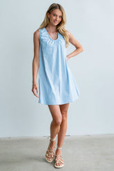 Luka Mini Dress in Blue - FINAL SALE
