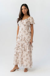Oakley Ruffle Floral Maxi Dress - FINAL SALE
