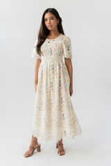 Aurelia Smocked Floral Midi Dress