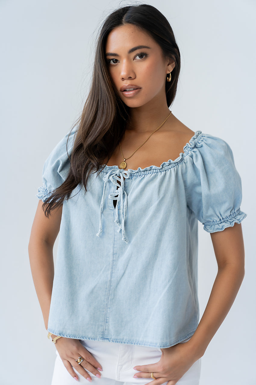 Charlotte Denim Blouse - FINAL SALE