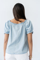 Charlotte Denim Blouse - Final Sale