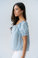 Charlotte Denim Blouse - Final Sale