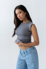 Huxley Tank In Blue - Final Sale