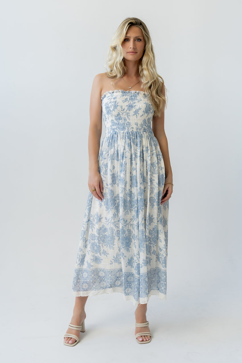 Kamry Strapless Midi Dress - FINAL SALE