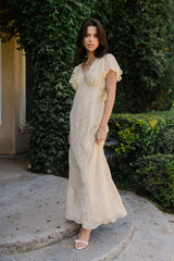 Ashtin Floral Maxi Dress in Yellow - FINAL SALE