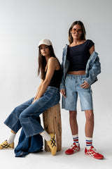 Dylan Two-Toned Bermuda Shorts