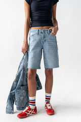 Dylan Two-Toned Bermuda Shorts