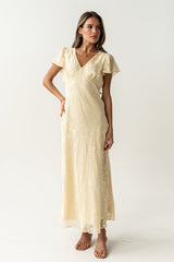 Ashtin Floral Maxi Dress In Yellow - Final Sale