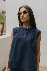 Harley Tank In Navy - Final Sale