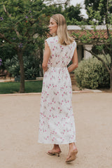 Brinkley Floral Maxi Dress In Berry - Final Sale