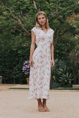 Brinkley Floral Maxi Dress in Berry - FINAL SALE