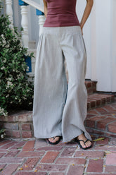 Karol Striped Wide Leg Pants - FINAL SALE