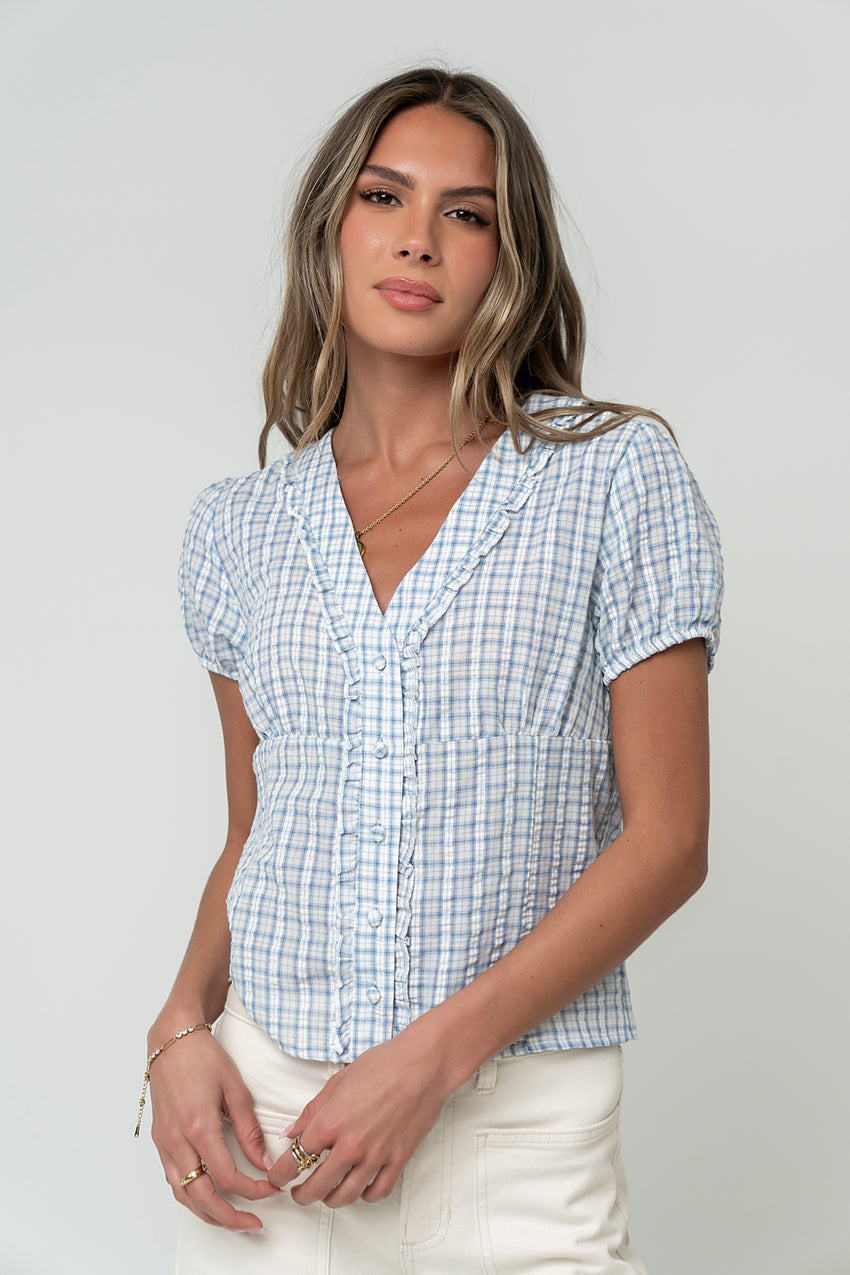 Annabeth Plaid Top - FINAL SALE