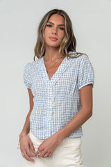 Annabeth Plaid Top - FINAL SALE