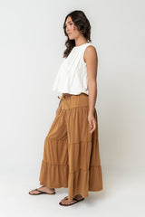 Alice Pintuck Top In Cream - Final Sale