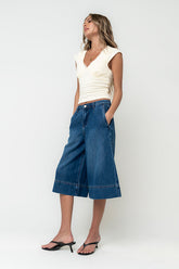 Alix Denim Culottes - FINAL SALE