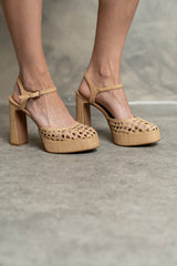 Steve Madden Lexie Raffia Platform Heel - Final Sale