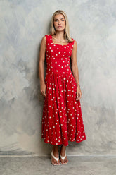 Dacey Polka Dot Midi Dress