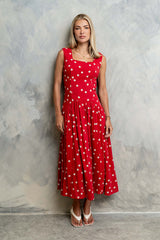 Dacey Polka Dot Midi Dress