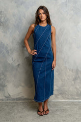 Raelynn Denim Midi Dress - FINAL SALE