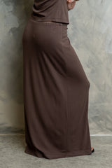 Marsha Maxi Skirt In Brown