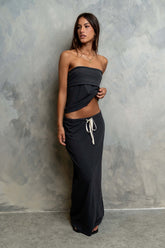Marsha Maxi Skirt in Charcoal - FINAL SALE