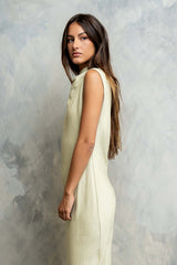 Shay Midi Dress In Green - Final Sale