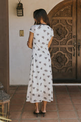 Neo Mesh Maxi Dress In Ivory