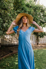 Sylvia Denim Maxi Dress