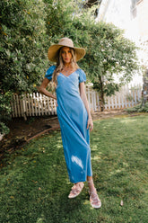 Sylvia Denim Maxi Dress