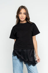 Mika Combination Top in Black