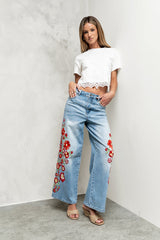 Justine Embroidered Jeans