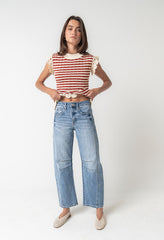 Ariah Striped Crochet Top