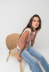 Ariah Striped Crochet Top