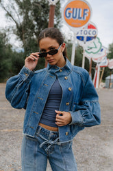 Sasha Denim Jacket in Medium Wash