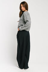 Kinsley Oversized Sweater In Grey