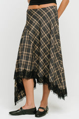 Parker Plaid Midi Skirt