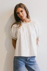 Vicki Blouse in Ivory - FINAL SALE