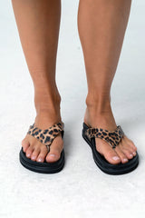 Bristol Leopard Sandals - Final Sale