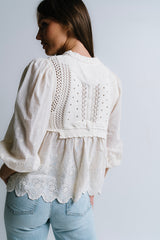 Corey Embroidered Sweater - Final Sale