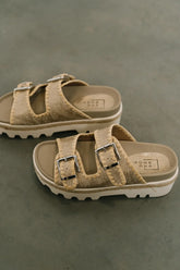 Laura Woven Sandals in Gold - FINAL SALE