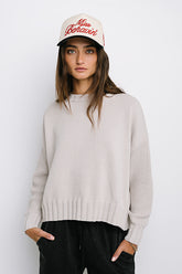 Payton Knit Sweater in Bone - FINAL SALE