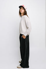 Payton Knit Sweater In Bone - Final Sale